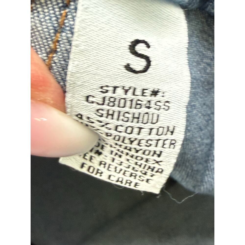 Celebrity pink blue jean denim Overalls dress front buttons zipper closure - Picture 4 of 4
